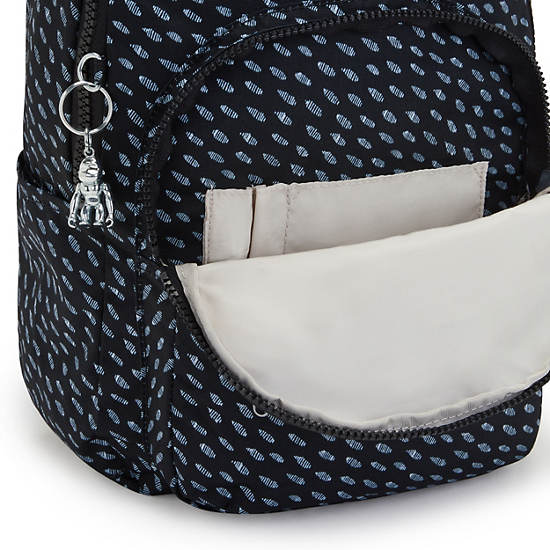 Kipling Seoul Small Printed Tablet Rygsække Sort | DK 1612BE